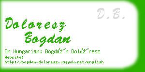 doloresz bogdan business card